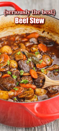 Every bit of this beef soup is infused with wonderful flavor from slow roasting in the oven. Pair with beef stew recipe with fresh bread or serve it over mashed potatoes. Tender Beef Stew, Best Beef Stew, Beef Stew Meat Recipes, Stew Beef, Classic Beef Stew, Stew Meat Recipes, Beef Stew Crockpot, Beef Stew Meat, Keto Soup