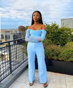 Outfits For Black Women, Full Blue, Blue Outfits, Woman Outfit, Boujee Outfits, Classy Girl, Fashion Illustration Dresses, Womens Style, Classy Work Outfits