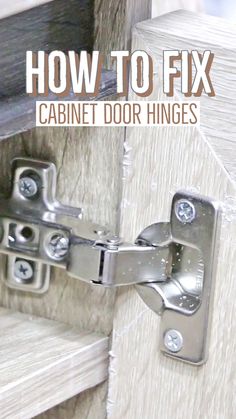 How to fix cabinet door hinges Diy Cupboard, Cupboard Hinges, Cabinet Door Hinges, Drywall Anchor, Large Workshop, House Organisation, Woodworking Joints