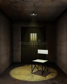 an empty room with a table and chair in the corner royalty illustration stock image - 919