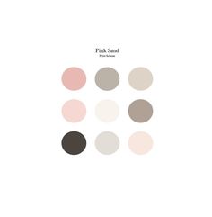 the pink sand album cover with different colored circles on top of each other, in black and