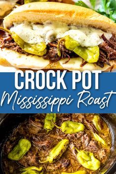 Mississippi Roast Sandwiches Mississippi Pot Roast Banana Peppers, Roast Crock Pot Recipes Slow Cooker, Pepperocini Roast Crockpot Crock Pot, Gluten Free Mississippi Pot Roast, Mississippi Pot Roast Crockpot Recipes, Crockpot Mississippi Pot Roast, Mississippi Pot Roast Crockpot, Mississippi Pot Roast Recipe