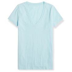 J. Crew V-Neck Tee Vintage Cotton T-Shirt Soft Agua Blue This Is A Vintage Cotton T-Shirt That Can Easily Be Worn Layered Or By Itself. Wear With Jeans For A Casual Look Or Under Blazer At The Office. This Is The Perfect Comfortable V Neck Tee In A Lovely Color. This Style Fits True To Size And Length Hits At Hips. By Buying Cotton Products From J.Crew You're Supporting More Responsibly Grown Cotton Through The Better Cotton Initiative. New With Tags, Never Worn. Will Come In Original Manufactur Summer Everyday Washed Blue T-shirt, Light Blue V-neck T-shirt For Summer, Casual Light Blue V-neck T-shirt, Basic Blue V-neck T-shirt, Everyday Light Blue Short Sleeve T-shirt, Washed Blue Cotton Crew Neck T-shirt, Blue Cotton V-neck T-shirt, Light Blue Cotton V-neck T-shirt, Yellow Polo Shirt