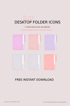 nstant Zip download of Desktop Folder icons for Mac and PC. Free Folder Icons For Mac, Mac Folder Icons Free Png, Macbook Screen Aesthetic, Desktop Folder Icons Free, Macbook Customization, Teacher Organisation, Macbook Background