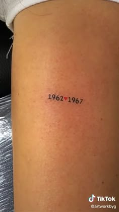 Parents birth year tattoo Parents Birth Year Tattoo, Birth Year Tattoo Ideas, Year Tattoo Ideas, Birth Year Tattoo, Simbols Tattoo, Year Tattoo, Writing Tattoos, Cute Tiny Tattoos