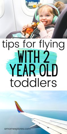 Tips for Flying with A 2-Year-Old Toddler (From a Mom of 4) — A Mom Explores | Family Travel Tips, Destination Guides with Kids, Family Vacation Ideas, and more! Toddler Plane Travel, Flying With Toddlers, Flying Tips, Flying With A Toddler, Tips For Flying, Best Airplane, Old Planes