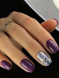 Winter Nail Ideas Short, Nail Ideas Short, January Nail Colors, January Nail, Winter Nail Ideas, Square Nail Designs, Nail Colors Winter, Short Square Nails, Winter Nail Designs