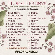 the floral feb 2099 poster is shown