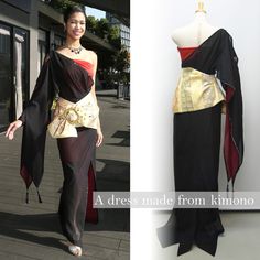 Kimono (Tomesode) Dress [size]    bust：82cm   waist：70cm   hip：90cm Made in Japan Note: Accessories are not included in the product. Sleeveless Kimono, Swap Au, Oc Inspiration, Womens Kimono, Oc Inspo, Fashion Inspiration Design, Japanese Outfits, Kimono Dress, Fantasy Clothing