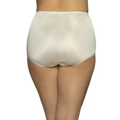 The Vanity Fair® Perfectly Yours® Tailored Ravissant Brief is made with lightweight, semi-sheer fabric for a barely there look and feel. This panty provides generous full rear and tummy coverage. The satin finish glides under clothes. A smooth covered elastic waistband allows for ultimate comfort. Vanity Fair Bras, Iron Woman, Panty Style, Sheer Fabric, Full Figured, Sheer Fabrics, Curator Style, The Loom, Fruit Of The Loom