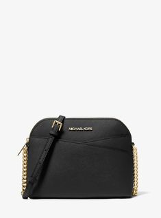 Jet Set Travel Medium Dome Crossbody Bag Mk Crossbody Bag, Luxury Love, Perfect Purse, Stylish Purse, Michael Kors Crossbody Bag, Michael Kors Outlet, Mk Bags, Classic Handbags, Gorgeous Leather