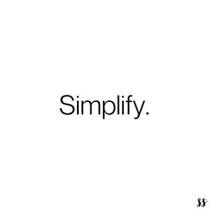 the word simplfy is written in black on a white background