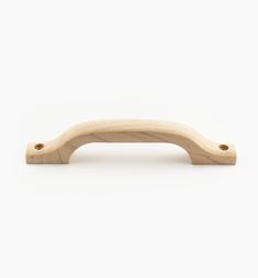 a wooden handle on a white background