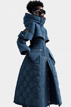 Futuristic Denim Fashion, Intelligent Clothes, Digital Fashion, Concept Clothing, Future Clothes, Designer Streetwear, Innovative Fashion