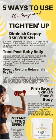 Post Baby Belly, Skin Tightening Cream, Loose Belly, Girl Time, Organic Elements, Crepey Skin, Firm Skin, Amazon Shop, Saggy Skin