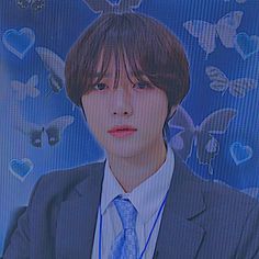 Beomgyucore Aesthetic, Kpop Posters Blue, Beomgyu Edit Photo, Beomgyu Webcore, Beomgyu Purple Aesthetic, K Pop Y2k, Beomgyu Playlist Cover, Edit Collage, Icon Y2k