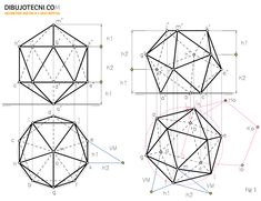 three different shapes are shown in the diagram