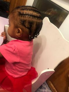 Short Feed In Braids, Lil Girl Braid Styles, Braids For Toddlers, Short Braid Styles, Baby Hair Styles, Infant Hairstyles, Hair Styles Girl, Child Hairstyles, Baby Hairstyle