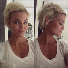 Cute Pixie Haircuts, Pixie Haircuts For Women, Fall Hair Color For Brunettes, Pixie Haircuts, Short Blonde, Haircuts For Women