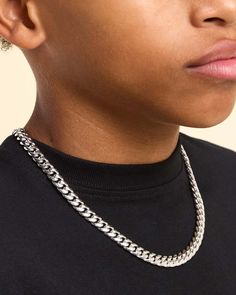 The new 8mm Youth Cuban Link Chain is a stylish and durable accessory designed for the fashion-forward youth. Crafted from high-quality materials, this chain features a sleek and bold design with interlocking links, and our signature box clasp to ensure both comfort and resilience. (Not intended for children twelve & under.) Solid Gold Chains, Box Clasp, Silver Shop, Cuban Link Chain, Engraved Items, Cuban Link, Bold Design, Men's Rings, Pendant Bracelet