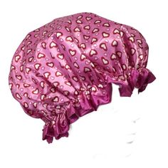 Pamper yourself with this Satin Shower Cap, the perfect spa accessory for your bath and beauty needs! This shower cap keeps your hair dry with waterproof vinyl under the stylish satin design while your are bathing or showering. The elastic band allows the cap that comfortably fit all head and hair sizes. You can also wear the cap to keep your hair in place while you sleep. Available in a variety of fun and sassy patterns for the fashionista in you! Dimensions: 11 inch diameter. Material: Vinyl, Satin.