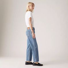 501® '90s Ankle Women's Jeans - Medium Wash | Levi's® US Levi 501 90s, Jeans Women Outfit, 501 90s Jeans, Ankle Grazer Jeans, Ribcage Jeans, Levi 501, 90s Jeans, Dad Jeans, Relaxed Jeans