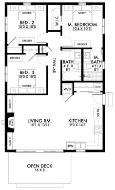 the floor plan for a two bedroom apartment