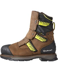 Ariat Men's Catalyst VX Metguard H20 Work Boots - Composite Toe, Brown Safety Boots With Gore-tex And Round Toe, Abrasion-resistant Work Boots With Snip Toe For Outdoor Work, Abrasion-resistant Snip Toe Work Boots For Outdoor, Leather Work Boots For Outdoor Work, Shock Resistant, Leather Work Boots Shock Resistant For Outdoor Work, Shock Resistant Leather Work Boots For Outdoor, Leather Shock Resistant Waterproof Boots For Construction, Leather Impact Resistant Boots For Construction, Steel Toe Gore-tex Safety Boots