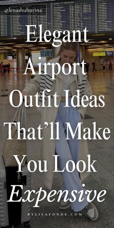 Travel Classy Outfit, October Airport Outfit, Best Airport Outfit, Outfit Inspo For Airport, Cute Flying Outfits, Airport Ideas Outfit, Airport Outfit Italy, Travel Outfit Elegant, Streetwear Airport Outfit