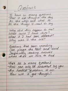 a note written to someone who is asking for answers on their own paper, with the caption'questions '