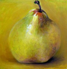 Kamille Saabre; Acrylic: "Pear", 2012. Painting Realism, Color Schemes Design, Saatchi Online, Art Appreciation, Traditional Paintings