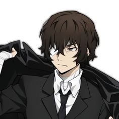 an anime character wearing a suit and tie