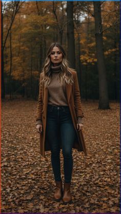 Classy Women Winter Outfit, Cute Autumn Winter Outfits, Pedicure Outfit Fall, Shop Fall Outfits, Different Looks For Women, Classy Outfits For Women Fall, Fall Season Aesthetic Outfits, Fall Outfits With Tall Brown Boots, Cute Fall Office Outfits