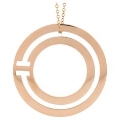 Material: Solid 18k Rose Gold Weight: 9.96 Grams Chain Type: Cable Link Chain Length: 20 Inches Clasp: Spring Ring Clasp Pendant Diameter: 30.7mm (1.2") Signature(s): ©T&Co. - Au 750 - Italy Condition: 100% Authentic Tiffany & Co. pendant necklace. Shows some light wear. Excellent condition! Stock Number: MK-17070946-23112902-EY Tiffany And Co, Circle Pendant, Link Necklace, 18k Rose Gold, Tiffany & Co., Spring Rings, Link Chain, Chain Lengths, Or Rose