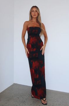 The Leave You Alone Maxi Dress Deep Merlot. Head online and shop this season's latest styles at White Fox. Express delivery and AfterPay available. Perspex Heels, Cute Mini Bags, Spring 2025, Wedding Guest Dress Summer, Strapless Mini Dress, Hoco Dresses, Side Split, Christmas Dress, Merlot