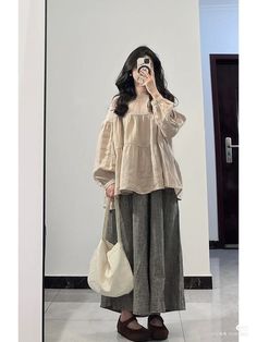 Mori Summer Outfits, Vintage Librarian Outfit, Timeless Modest Fashion, Summer Modest Fashion Outfits, Shapeless Outfit, Japanese Fashion 2023, Plus Size Japanese Fashion, Mori Style Outfits, French Woman Fashion