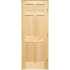 With a simple traditional 6-panel design these doors are perfectly suited for the classic American architecture. These doors are ideal for those who prefer real wood surfaces and are easily stainable to complement the interior design. RELIABILT 36-in x 80-in Solid Core 6-panel Left Hand Unfinished Pine Wood Flat Jamb Single Prehung Interior Door in Brown | LOE830260 6 Panel Interior Door, 6 Panel Doors, Oak Interior Doors, Stainless Steel Kitchen Faucet, Prehung Interior Doors, Pine Doors, Prehung Doors, American Architecture, Solid Core