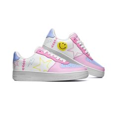 Cool Shoes For Women, Sneakers With Dresses, Cute Sneakers For Women, Preppy Sneakers, Pastel Preppy, Bright Sneakers, Pink Preppy, Unique Sneakers