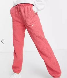 Women Nike, Nike Training, Active Wear Pants, Fleece Joggers, Rose Pink, New Woman, Pink Roses, Nike Women, Elastic Waist