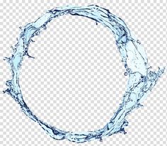 water splashing in the shape of a circle on a transparent background png clipart