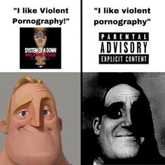 Made by me, Izzy! :D Soad Memes Funny, System Of The Down Memes, Metalcore Memes, Mr Incredible, Deftones Meme, Metal Meme, System Of A Down, Silly Bands, Heavy Metal Memes Funny