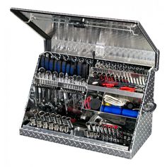 a tool box filled with lots of tools