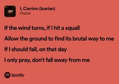 a red background with the words, if the wind turns, it's a squal