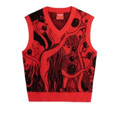 Junji Ito Collection, Vest Outfits Men, Sweater Vest Outfit, Fuzzy Cardigan, Junji Ito, Guys Clothing Styles, Vest Outfits, Western Outfits