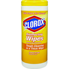 clorox disinfecting wipes on a white background