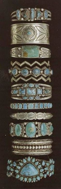 Fashion, Style And Beauty : Bohemian's Fashion Types Of Bracelets, Turquoise Bracelets, Navajo Bracelet, Estilo Hippie, Turquoise Jewelry Native American, Bohol, Native American Turquoise, Turquoise Stones, Vintage Turquoise