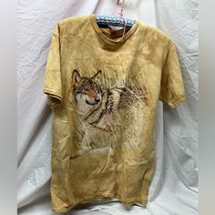 Questions? Leave A Comment Below! Rare In Mustard Yellow Tan Tie Dye New No Tag. I Get These From My Friend Whose Dad Owned This Company. I Will Have Many More Unisex Snow Leopard Shirt, Mountain Graphic Tee, Farm Tees, Mountain Graphic, Wolf Shirt, Leopard Shirt, Mountain Shirt, Horse Shirt, Grey Tie Dye