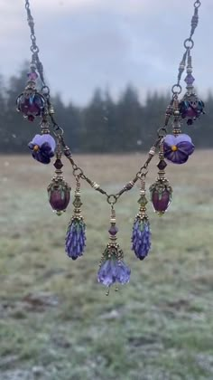 Fae Aesthetic Jewelry, Aesthetic Fairy Jewelry, Enchanted Necklace Aesthetic, Necklace Fairy, Fairy Jewelry Necklaces, Purple Fairy Jewelry, Winter Necklace, Enchanted Jewelry, Art Outfit