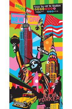 an image of new york city poster