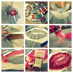 the process for making lipstick art